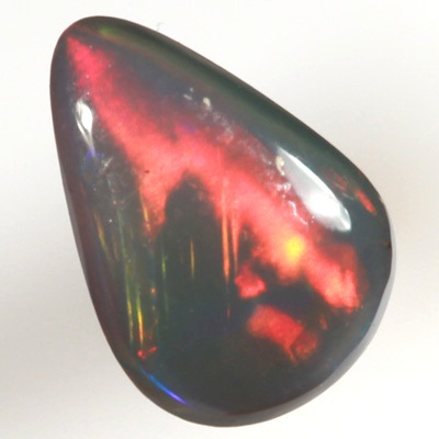 SOLID BLACK OPAL Bright rainbow rolling flash
